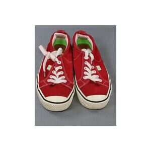 Cariuma Shoes Womens Size 7.5 Mens 6 Red Suede Lace Up Low Top Sustainable Skate